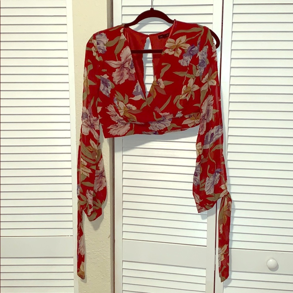 Two piece wide leg set